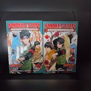 Naruto Konoha's Story The Steam Ninja Scrolls Manga Complete Set Volume 1 and 2